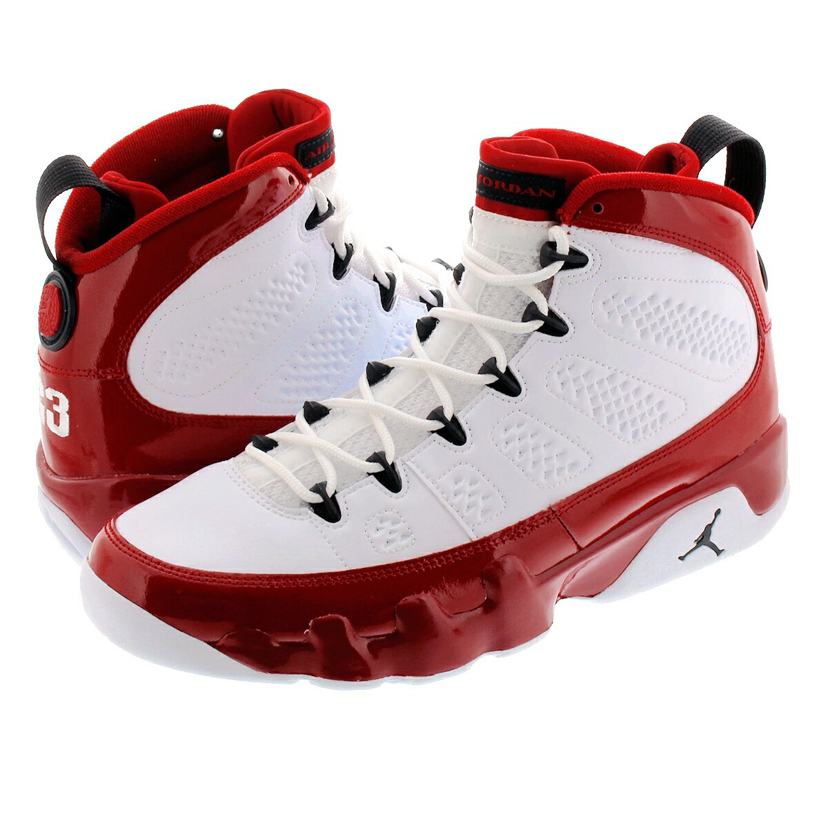 retro 9 white black red