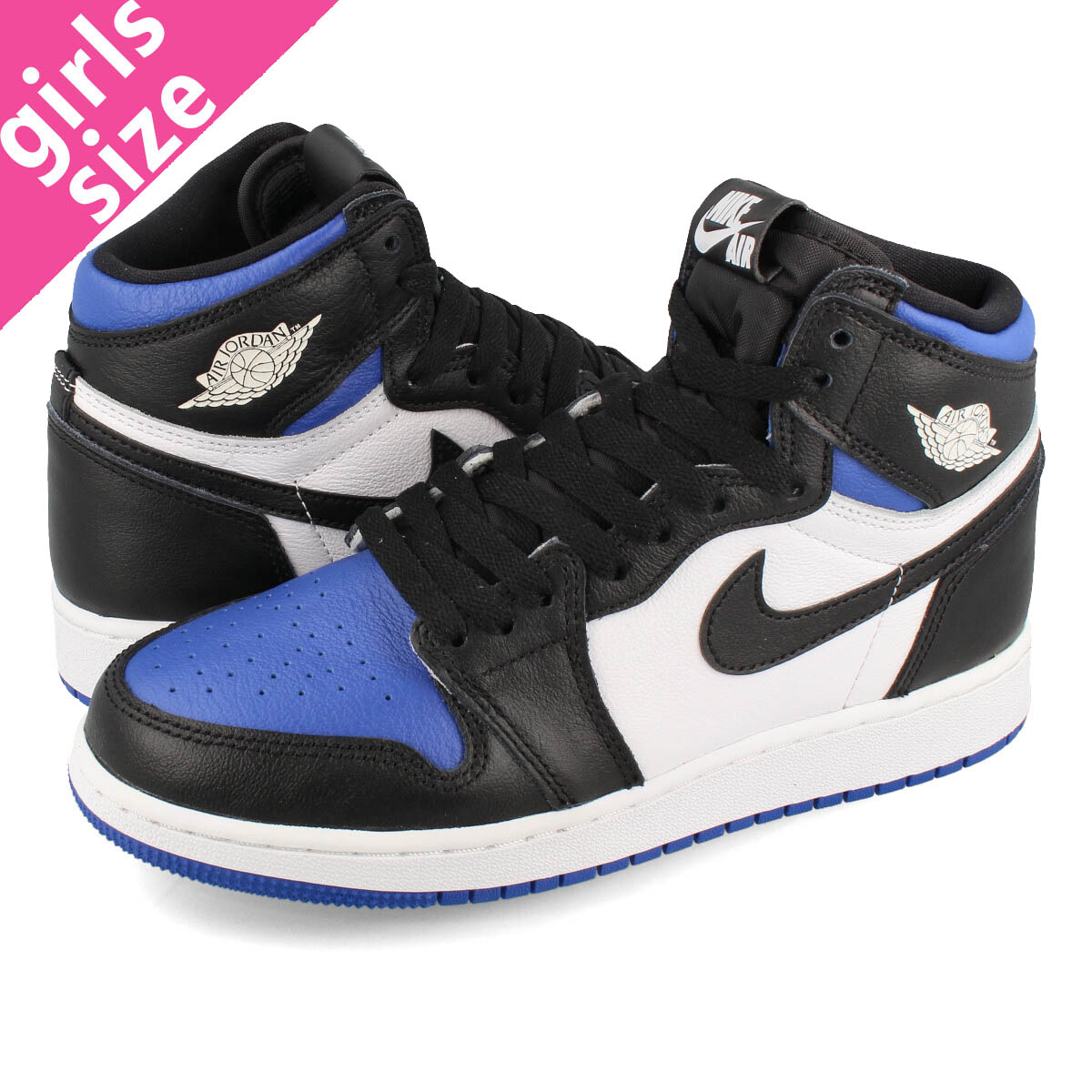 【楽天市場】NIKE AIR JORDAN 1 RETRO HIGH OG 【ROYAL TOE】 ナイキ エア ジョーダン 1 レトロ ハイ OG  BLACK/WHITE/GAME ROYAL 555088-041 : SELECT SHOP LOWTEX