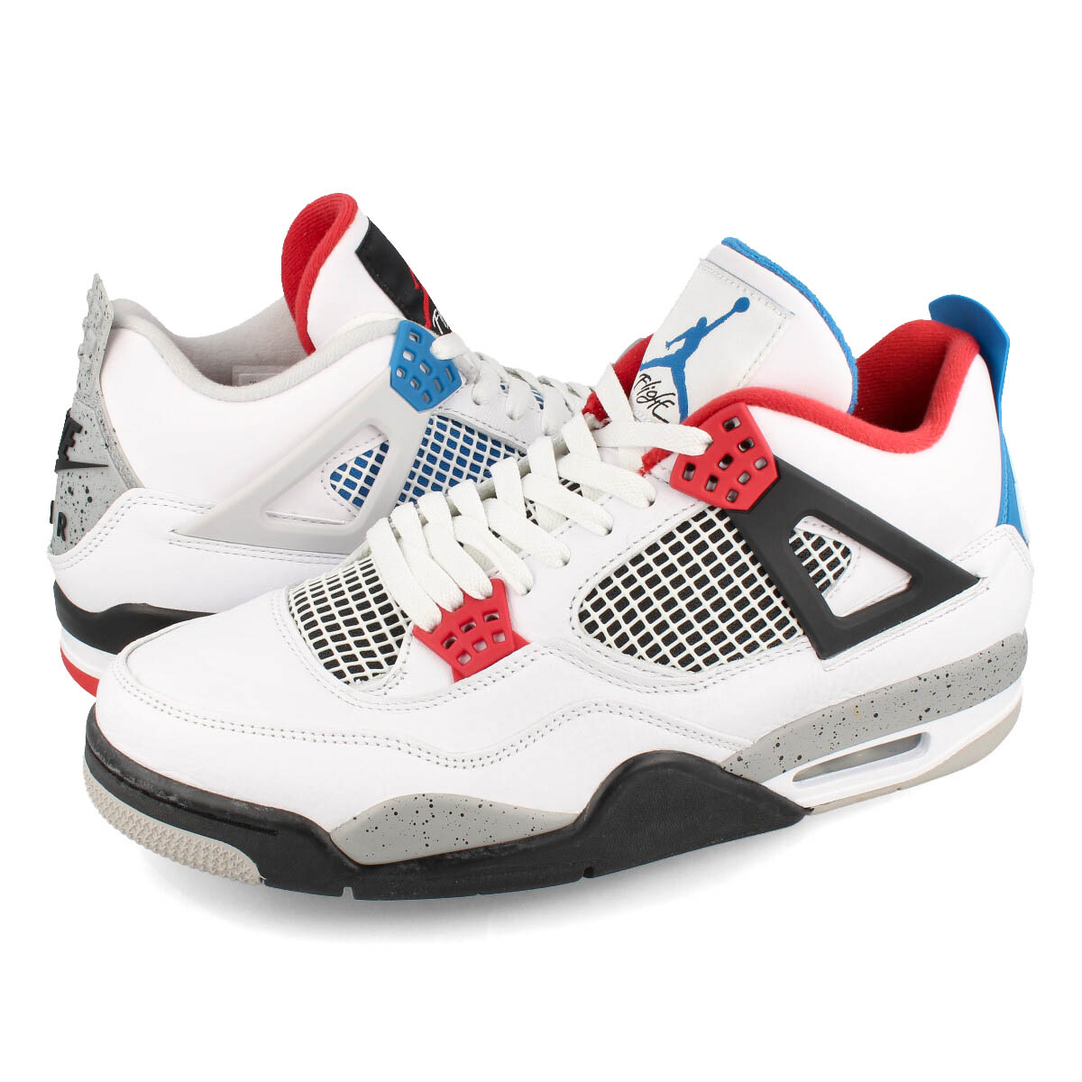 楽天市場 Nike Air Jordan 4 Retro Se What The 4 ナイキ エア ジョーダン 4 レトロ Se White Fire Red Tech Grey Military Blue Ci1184 146 Select Shop Lowtex