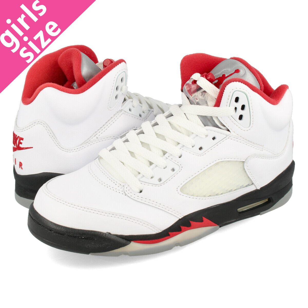 楽天市場 Nike Air Jordan 5 Retro ナイキ エア ジョーダン 5 レトロ True White Fire Red Black Da1911 102 Select Shop Lowtex