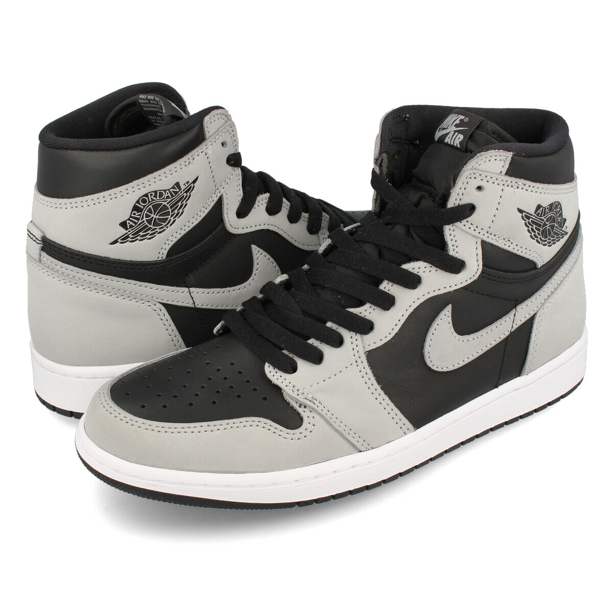 15時までのご注文で即日発送 NIKE AIR JORDAN 1 RETRO HIGH OG 【SHADOW 2.0】 ナイキ エア ジョーダン 1  レトロ ハイ OG BLACK/LIGHT SMOKE GREY/WHITE 555088-035 | SELECT SHOP LOWTEX