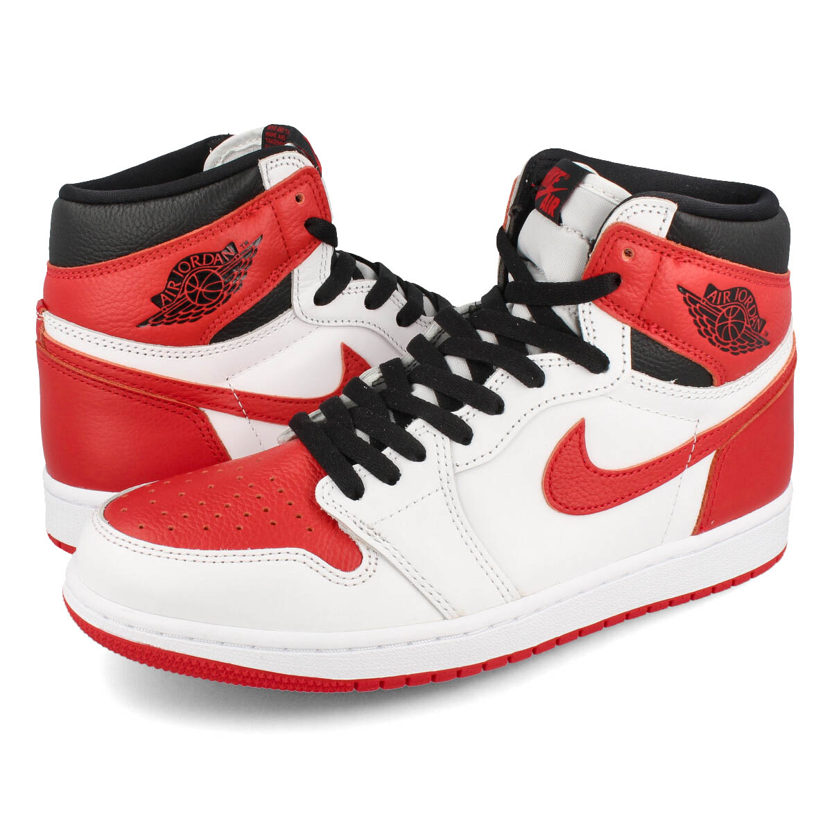 Air jordan 1 retro shop high og red and white