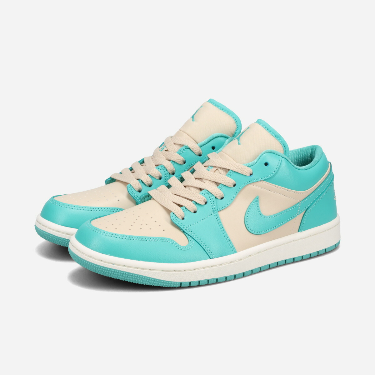 NIKE WMNS AIR JORDAN 1 LOW ナイキ ウィメンズ エア ジョーダン 1 ロー SANDDRIFT/WASHED TEAL/SAIL dc0774-131