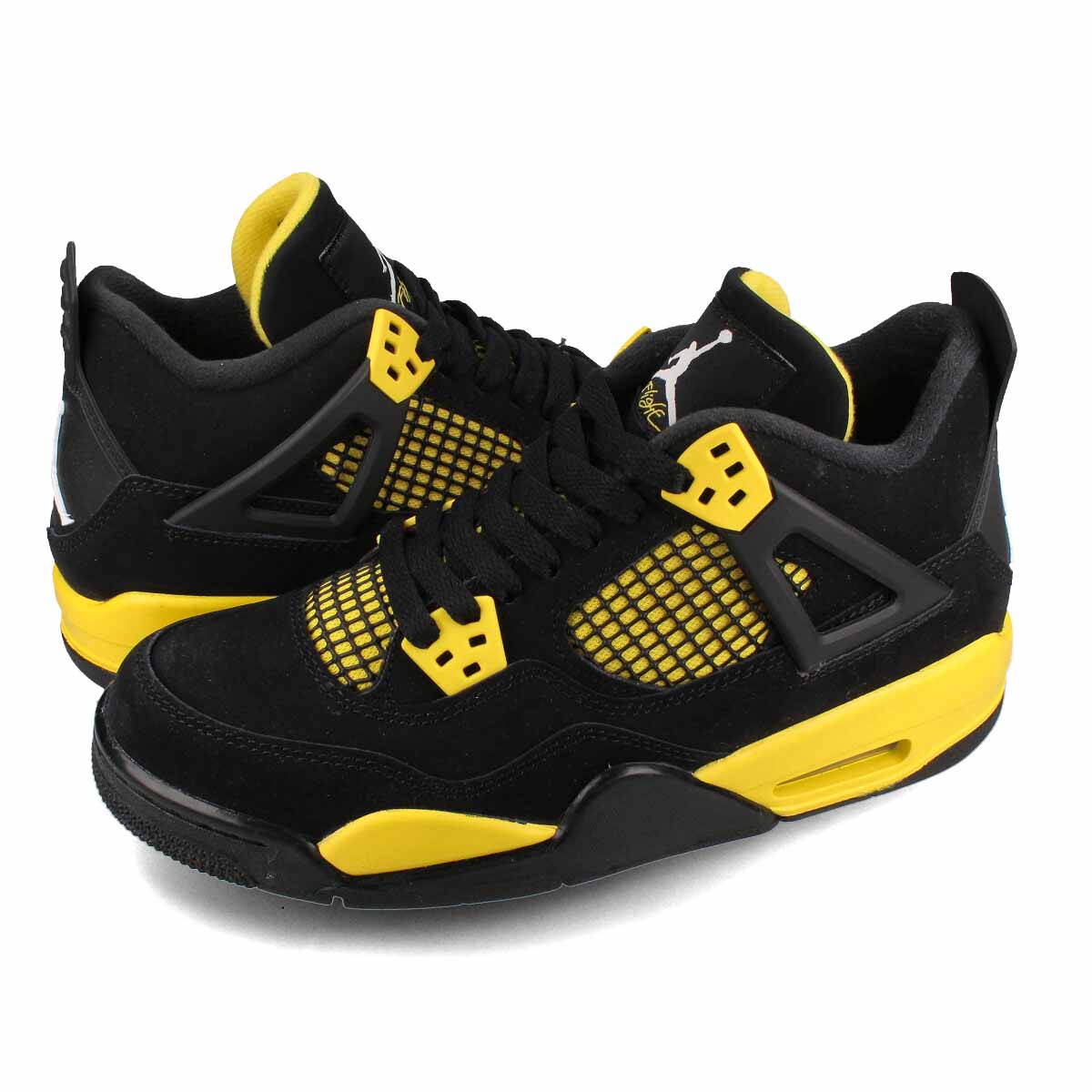 楽天市場】NIKE AIR JORDAN 4 RETRO THUNDER black/white-tour