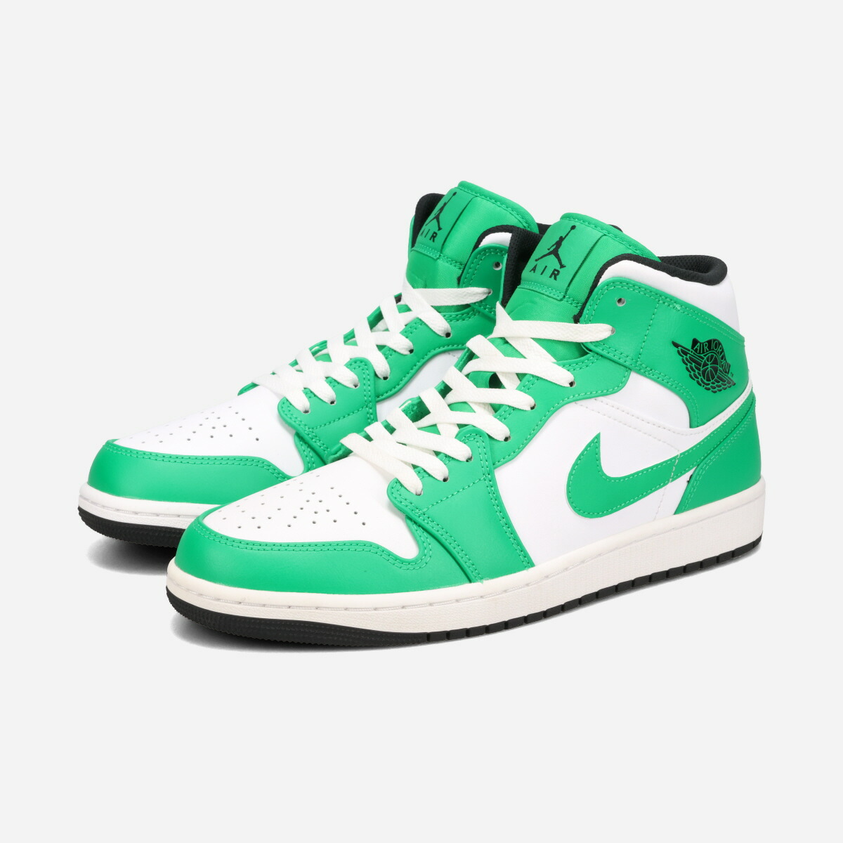 楽天市場】NIKE WMNS AIR JORDAN 1 MID BLACK/LUCKY GREEN