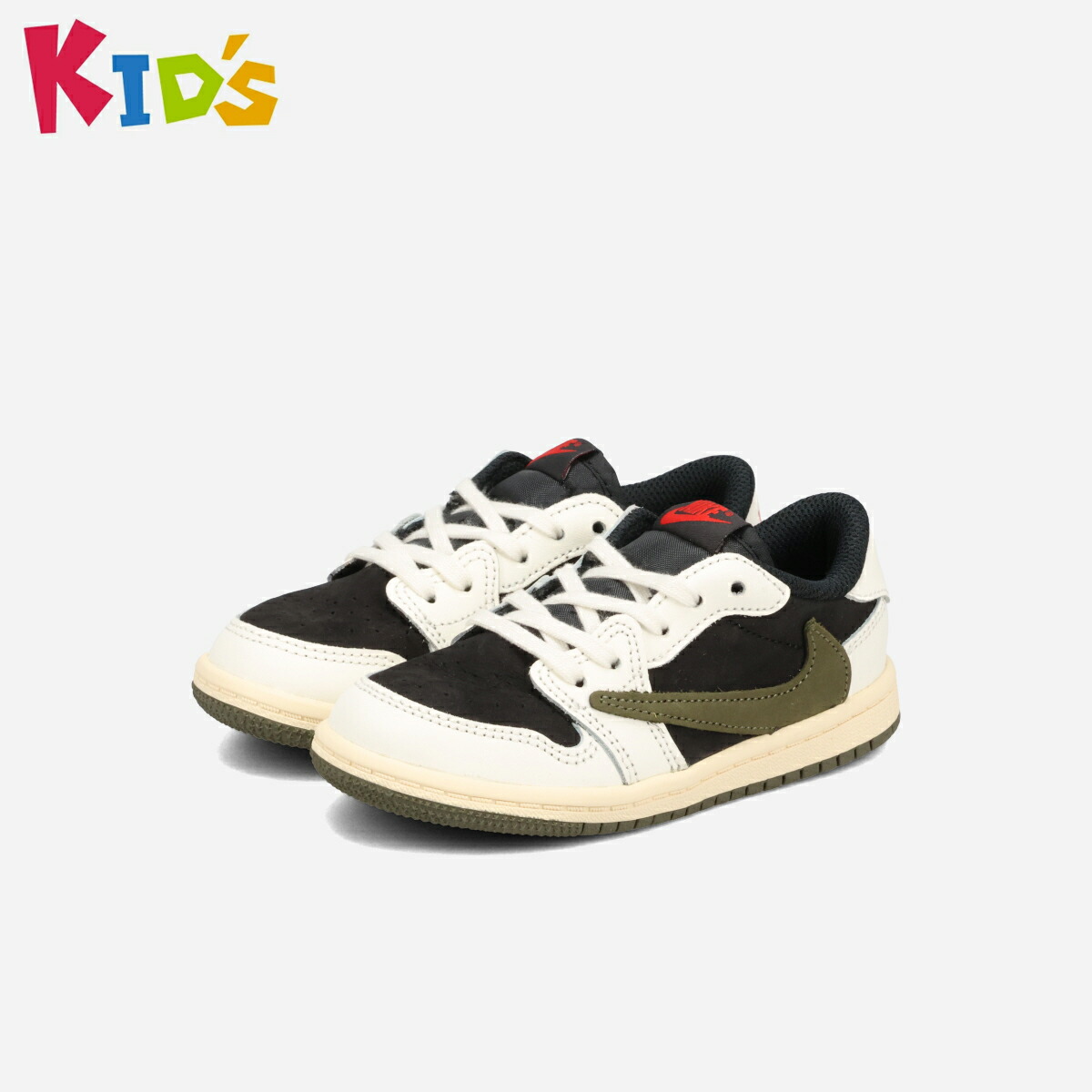 ナイキ　エアジョーダン1 low og sp td キッズ エア ジョーダン 1 NIKE AIR JORDAN LOW OG SP TD×TRAVIS SCOTT