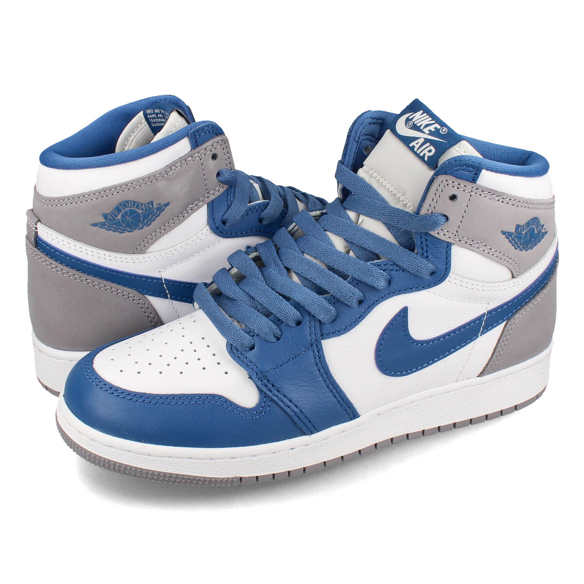 楽天市場】NIKE AIR JORDAN 1 RETRO HIGH OG ナイキ エア ジョーダン 1 レトロ ハイ OG メンズ ハイカット  TRUE BLUE/WHITE/CEMENT GREY ブルー ホワイト グレー 【TRUE BLUE】 DZ5485-410 : SELECT  SHOP LOWTEX