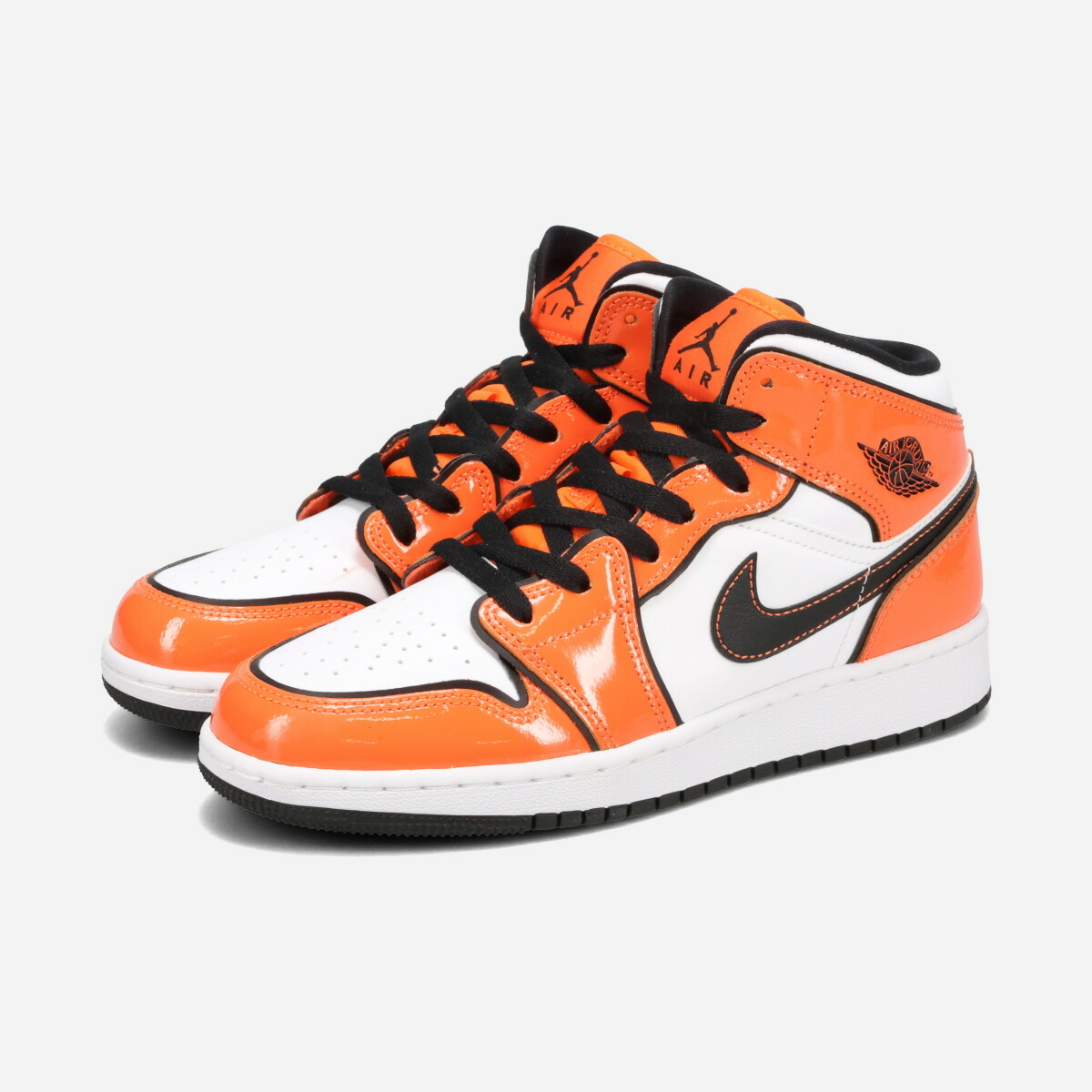 NIKE AIR JORDAN 1 MID SE GS ナイキ エア ジョーダン 1 ミッド SE GS 海外限定 日本未発売モデル レディース スニーカー ミッドカット TURF ORANGE/BLACK/WHITE オレンジ BQ6931-802