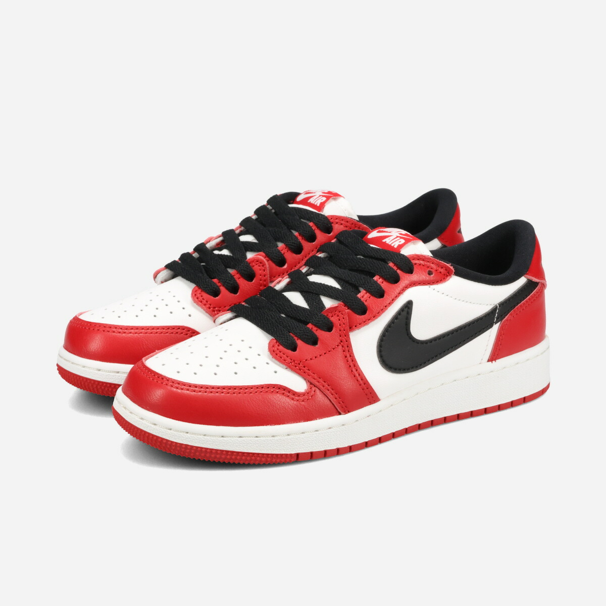 NIKE AIR JORDAN 1 RETRO LOW OG GS ナイキ エア ジョーダン 1 レトロ ロー OG GS レディース スニーカー ローカット VARSITY RED/BLACK/SUMMIT WHITE レッド HQ6999-600