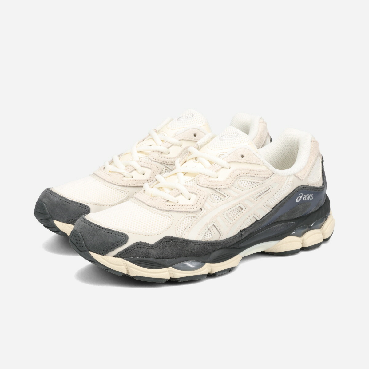 asics アシックス GEL-NYC ゲル NYC アシックスのスニーカー「ゲルNYC」くすみグリーン×グレーの異