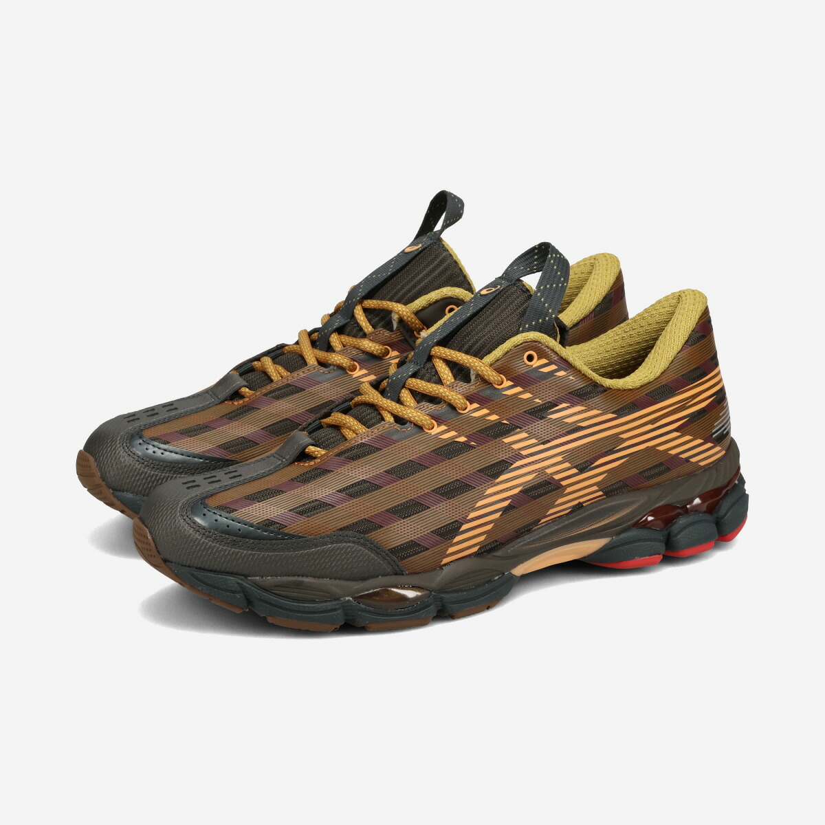【7月31日(金)発売】 ASICS SPORTSTYLE US8-S GEL-SJ33 アシックス スポーツスタイル US8-S ゲル SJ33 メンズ レディース スニーカー ローカット BLACK COFFEE/ORANGE LILY ブラウン 1203B116-200|KICKS LAB. 店