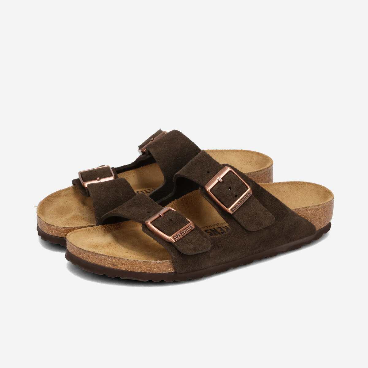 BIRKENSTOCK ARIZONA SUEDE LEATHER 【NARROW】 ビルケンシュトック アリゾナ スエードレザー ナローフィット レディース サンダル MOCCA ブラウン BKS-1027083｜KICKS LAB. 店