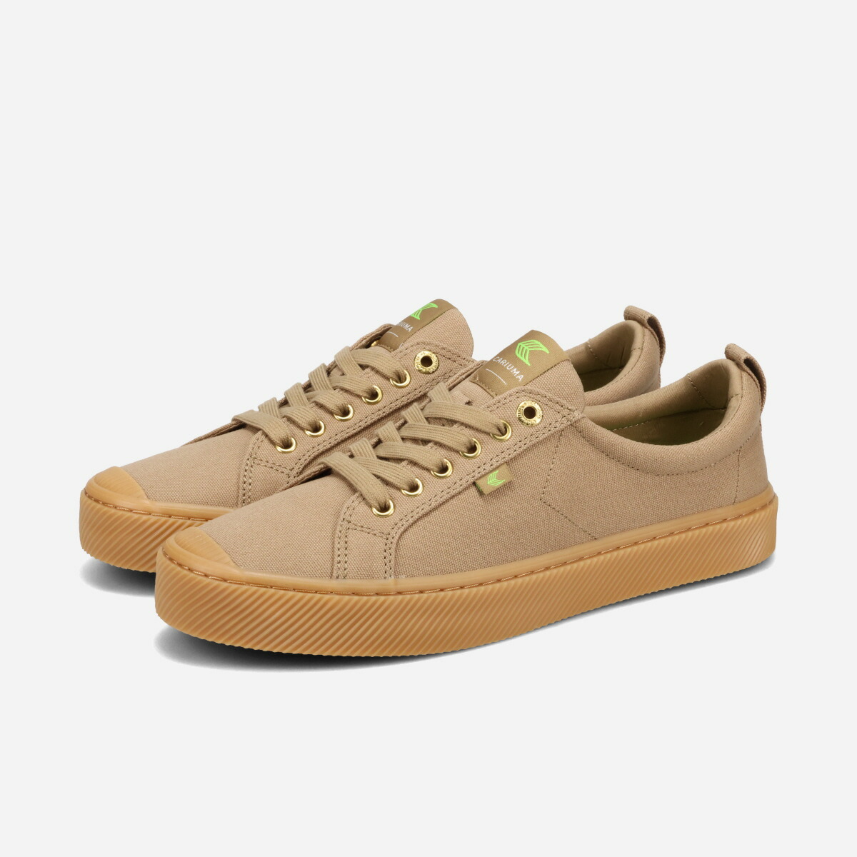 【20%OFF】 CARIUMA OCA LOW CANVAS カリウマ オカ ロー キャンバス メンズ レディース スニーカー ローカット GUM BURNT SAND カーキグリーン 100103N18