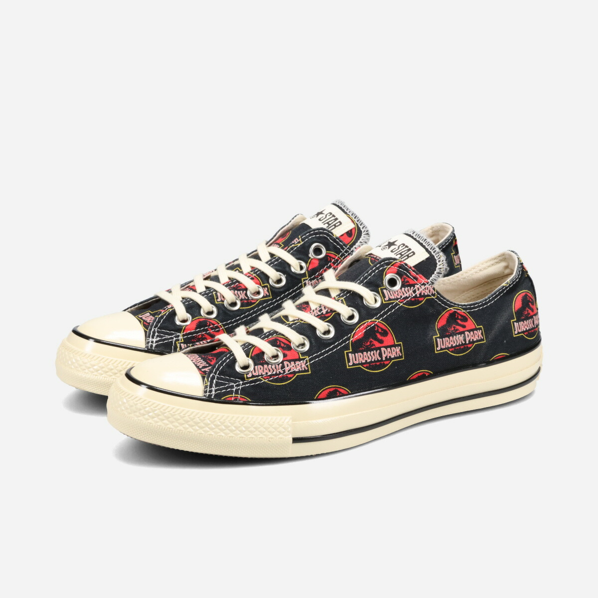 【40%OFF】 CONVERSE ALL STAR AGED LG OX / JURASSIC PARK コンバース オールスター エイジド LG OX / ジュラシック・パーク メンズ レディース スニーカー ローカット BLACK ブラック 31315580画像