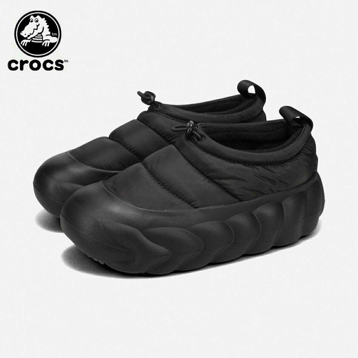 CROCS クロックス オーバーパフ ショーティー 黒 24CM 厚底 楽天市場】crocs OVERPUFF SHORTY クロックス オーバーパフ