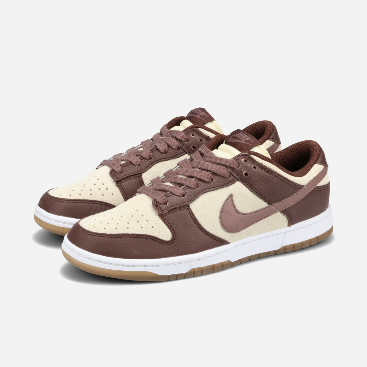 NIKE WMNS DUNK LOW 【PLUM ECLIPSE】 ナイキ ウィメンズ ダンク ロー 【プラム エクリプス】 海外限定 日本未発売モデル メンズ レディース スニーカー ローカット COCONUT MILK/PLUM ECLIPSE/EARTH ブラウン FJ4734-100