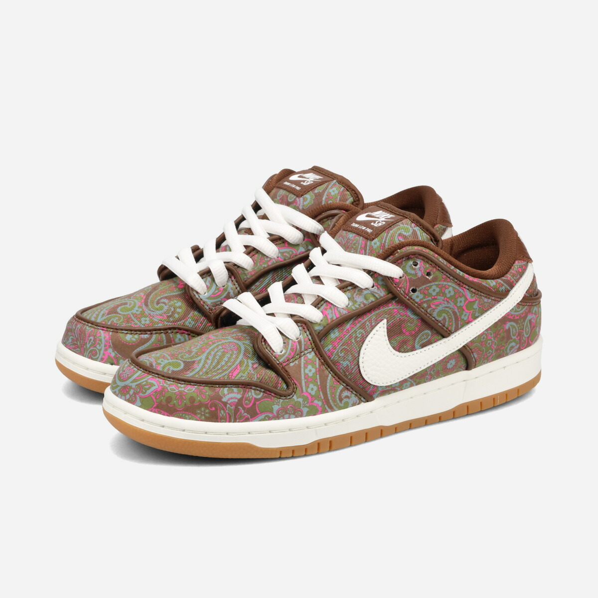 NIKE SB DUNK LOW PRM 【BROWN PAISLEY】 ナイキ SB ダンク ロー プロ プレミアム 【ブラウン ペイズリー】 メンズ スニーカー ローカット CACAO WOW/SUMMIT WHITE-ROUGH GREEN ブラウン DH7534-200
