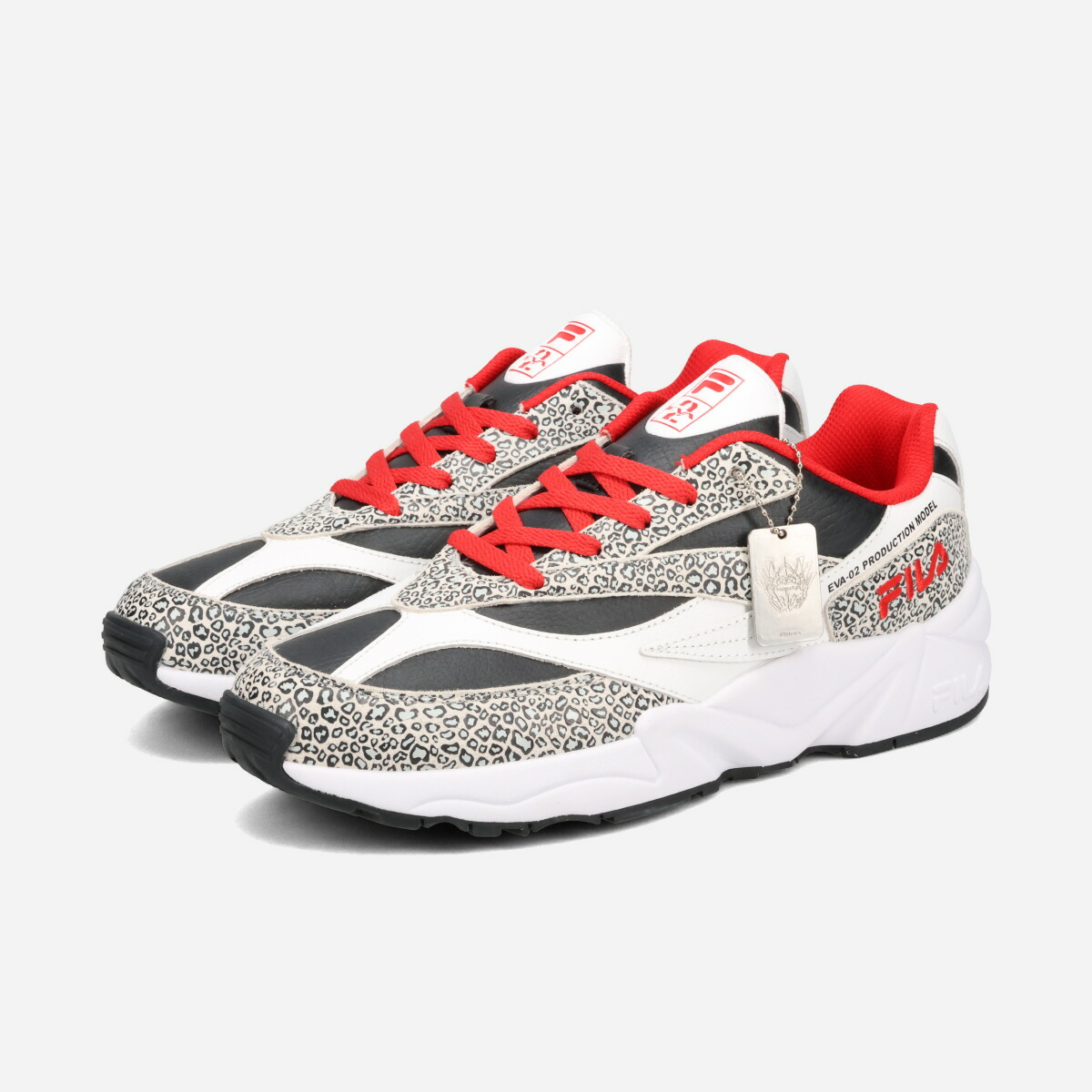 【40%OFF】 FILA VENOM × EVANGELION フィラ ヴェノム × エヴァンゲリオン メンズ スニーカー ローカット WHITE/BLACK/RED ホワイト MFW25083-113