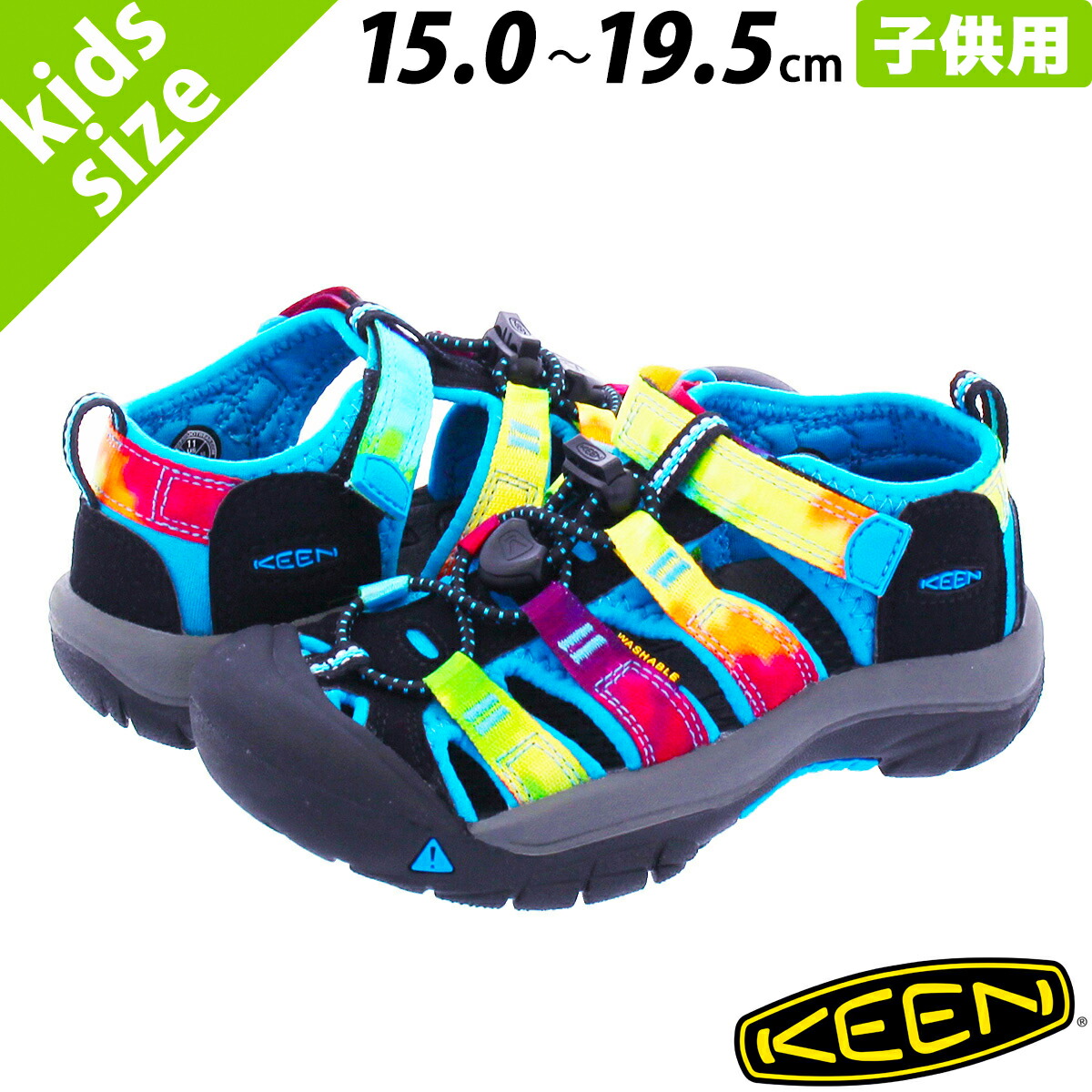 keen newport rainbow tie dye