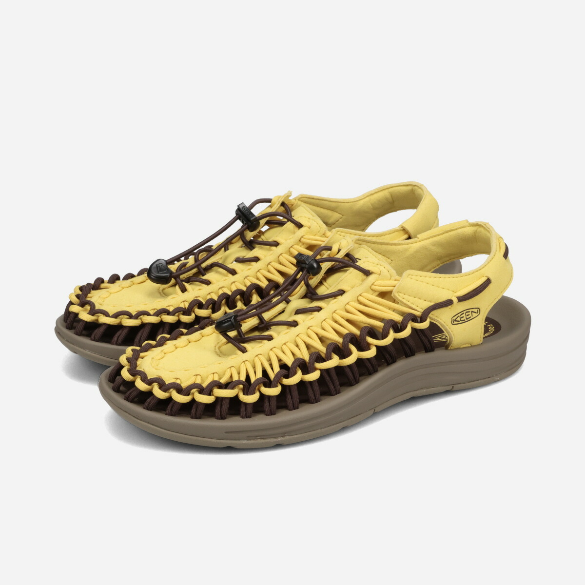 KEEN UNEEK キーン ユニーク メンズ サンダル CREAM GOLD/JAVA イエロー 1032181