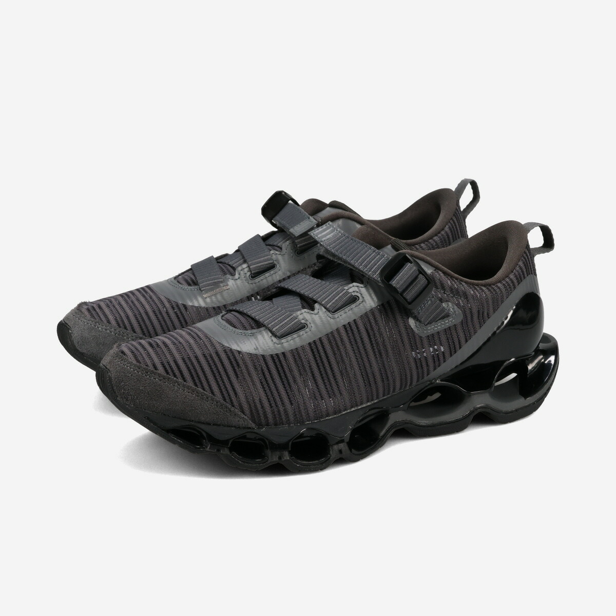 【4月17日(金)発売】 MIZUNO WAVE PROPHECY STRAP 2 ミズノ ウエーブ プロフェシー ストラップ 2 メンズ レディース スニーカー ローカット DARK GREY グレー D1GA260301