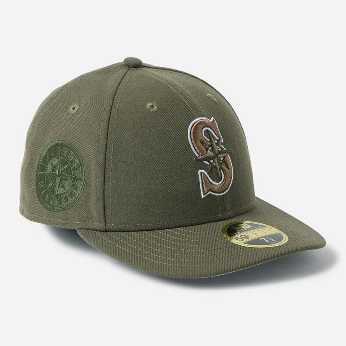 NEW ERA LP 59FIFTY SEATTLE MARINERS COLOR VARIATION ニューエラ LP 59FIFTY シアトル・マリナーズ カラー バリエーション メンズ レディース キャップ 帽子 DARKBLUSH カーキグリーン 14744686