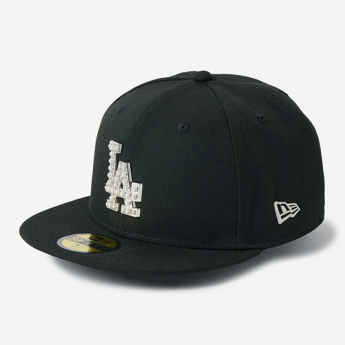 NEW ERA 59FIFTY LOS ANGELES DODGERS PEARL BADGE ニューエラ 59FIFTY ロサンゼルス・ドジャース パールバッジ メンズ レディース 帽子 キャップ BLACK ブラック 14745166