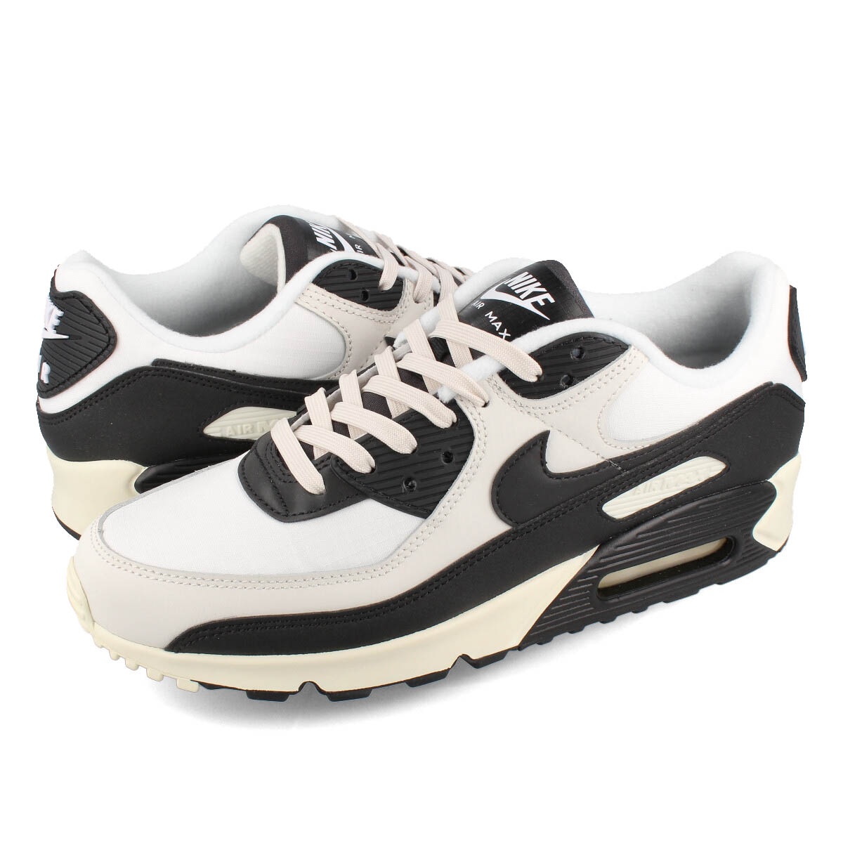 【ビッグ・スモールサイズ】 NIKE AIR MAX 90 ナイキ エア マックス 90 メンズ スニーカー ローカット  WHITE/BLACK/PHANTOM/COCONUT MILK ホワイト ブラック DQ8974-100 | SELECT SHOP LOWTEX