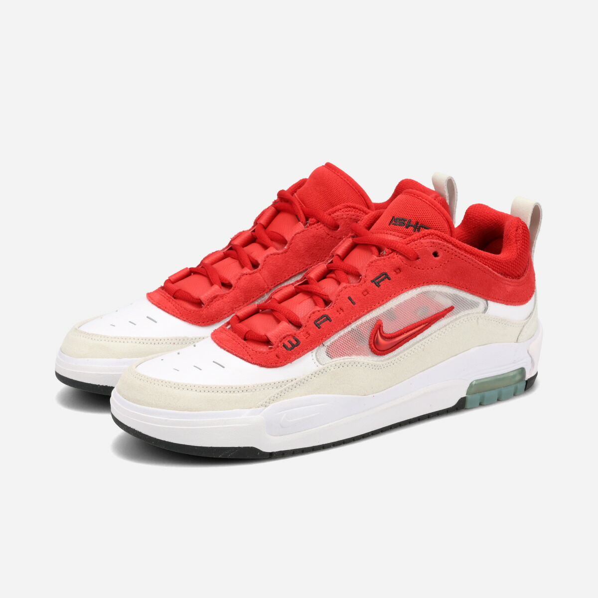 新品 NIKE SB エアマックス イショッド ホワイト レッド スニーカー 新品 NIKE SB エアマックス イショッド ホワイト レッド