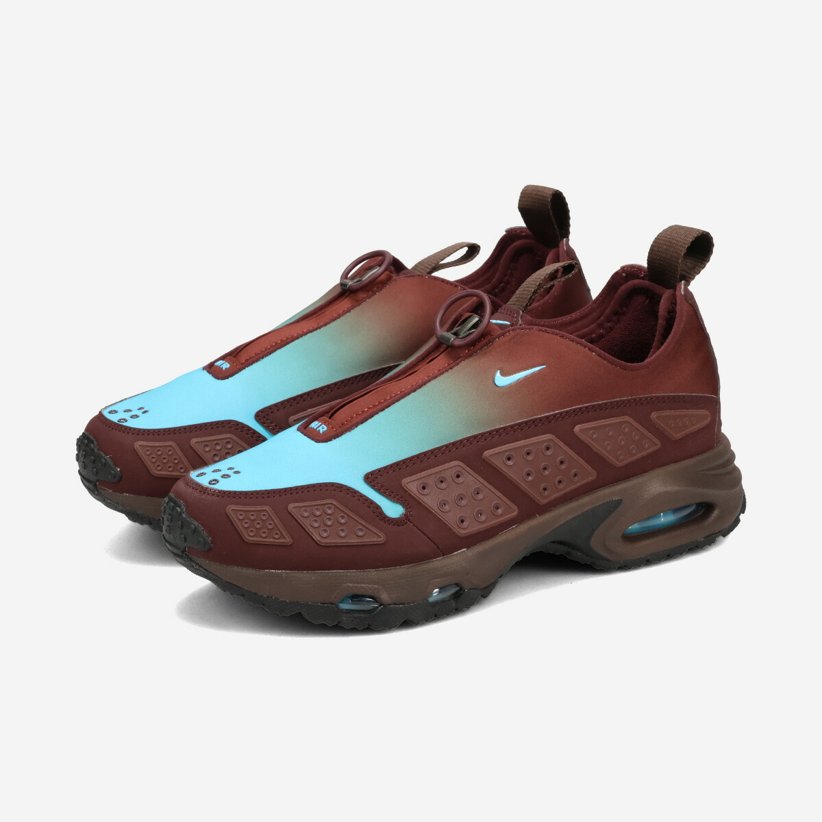 NIKE WMNS AIR MAX SUNDER ナイキ ウィメンズ エア マックス サンダー メンズ レディース スニーカー ローカット BURGUNDY CRUSH/BAROQUE BROWN/DARK PONY/BALTIC BLUE ブラウン HQ4189-600｜KICKS LAB. 店