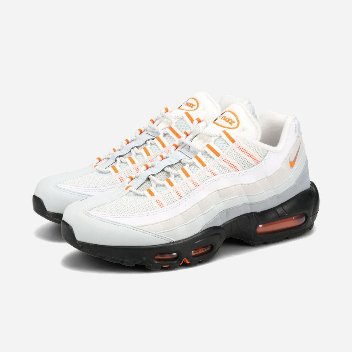 NIKE AIR MAX 95 ナイキ エア マックス 95 海外限定 日本未発売モデル メンズ スニーカー ローカット WOLF GREY/PURE PLATINUM/PHOTON DUST/SAFETY ORANGE グレー HM0622-002