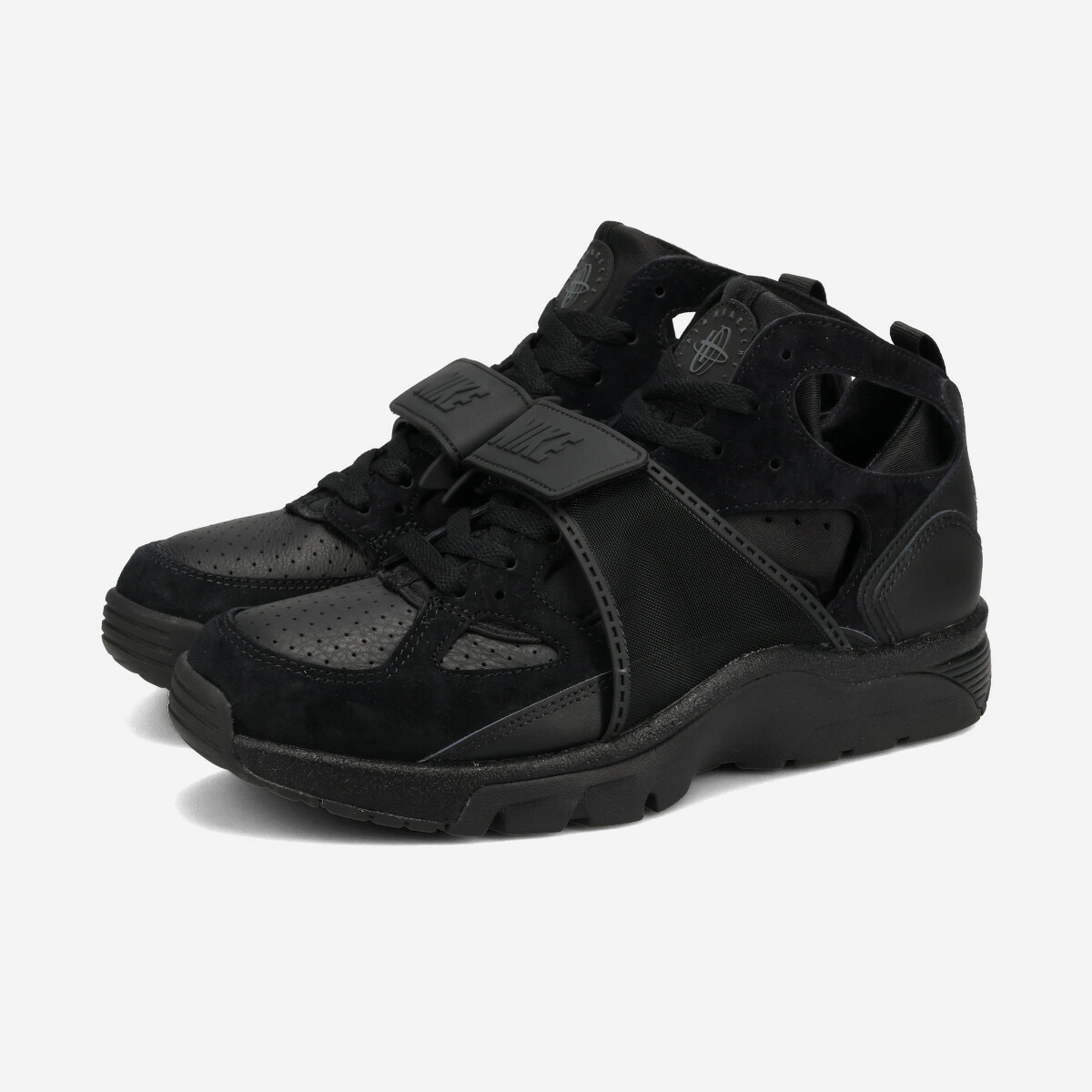 NIKE AIR TRAINER HUARACHE ナイキ エア トレーナー ハラチ 海外限定 日本未発売モデル メンズ スニーカー ミッドカット BLACK/BLACK/BLACK ブラック IB0497-002