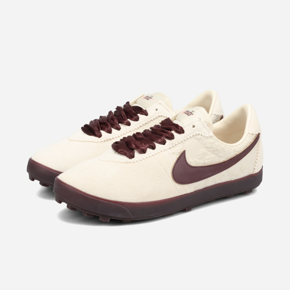 NIKE WMNS ASTROGRABBER LEATHER ナイキ ウィメンズ アストログラバー レザー レディース スニーカー ローカット LIGHT CREAM/ARCTIC ORANGE/BURGUNDY CRUSH ベージュ IQ3367-299