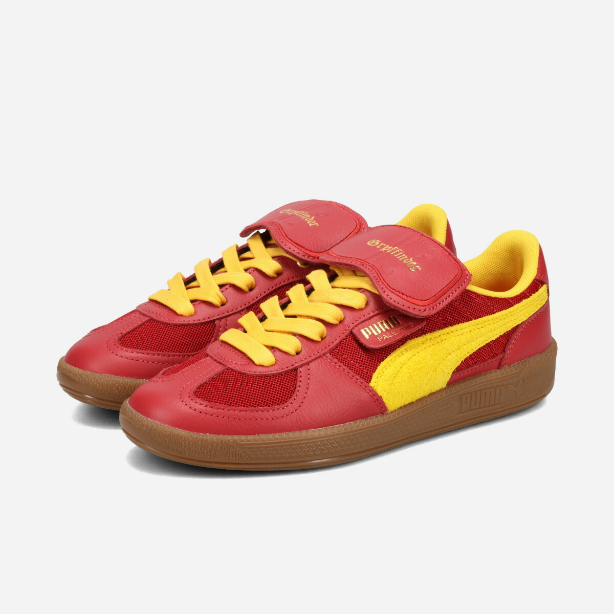 【40%OFF】 PUMA PALERMO × HARRY POTTER プーマ パレルモ × ハリー・ポッター レディース スニーカー ローカット DARK CRIMSON/YELLOW SIZZLE レッド 401209-01画像