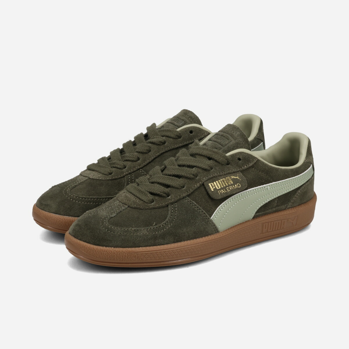 【30%OFF】 PUMA PALERMO プーマ パレルモ メンズ スニーカー ローカット DARK OLIVE/LUX ARMY カーキグリーン 396463-80