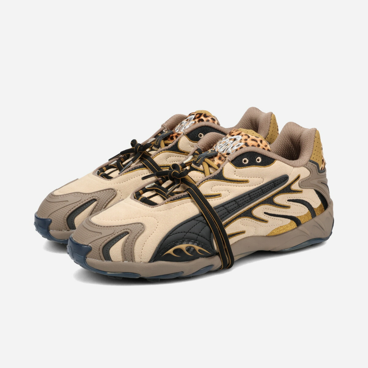 【30%OFF】 PUMA INHALE LEOPARD × A$AP ROCKY プーマ インヘイル レオパード × エイサップ・ロッキー メンズ スニーカー ローカット TOASTED ALMOND/BLACK マルチカラー 405579-01