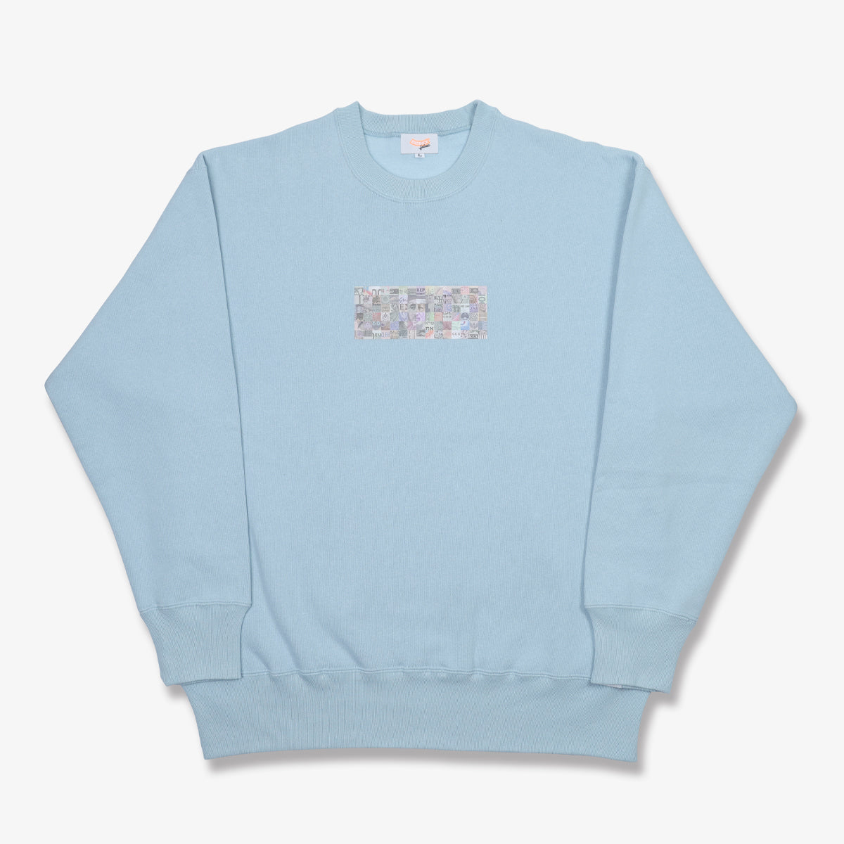 raidback fabric C.R.E.A.M. BILL,Y'ALL Crew Neck Sweatshirt レイドバック ファブリック クルーネック スウェットシャツ メンズ SAX ブルー RB-BILL-C-01-SA