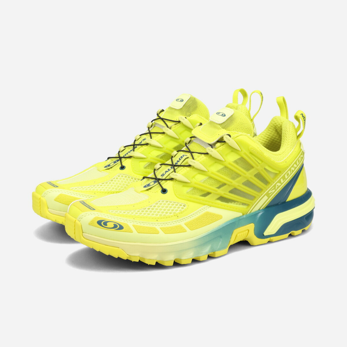 【プライスダウン】 SALOMON ACS PRO サロモン ACS プロ メンズ レディース スニーカー ローカット SULPHUR SPRING/DEEP DIVE/SUNNY LIME グリーン L47448500 [1]画像