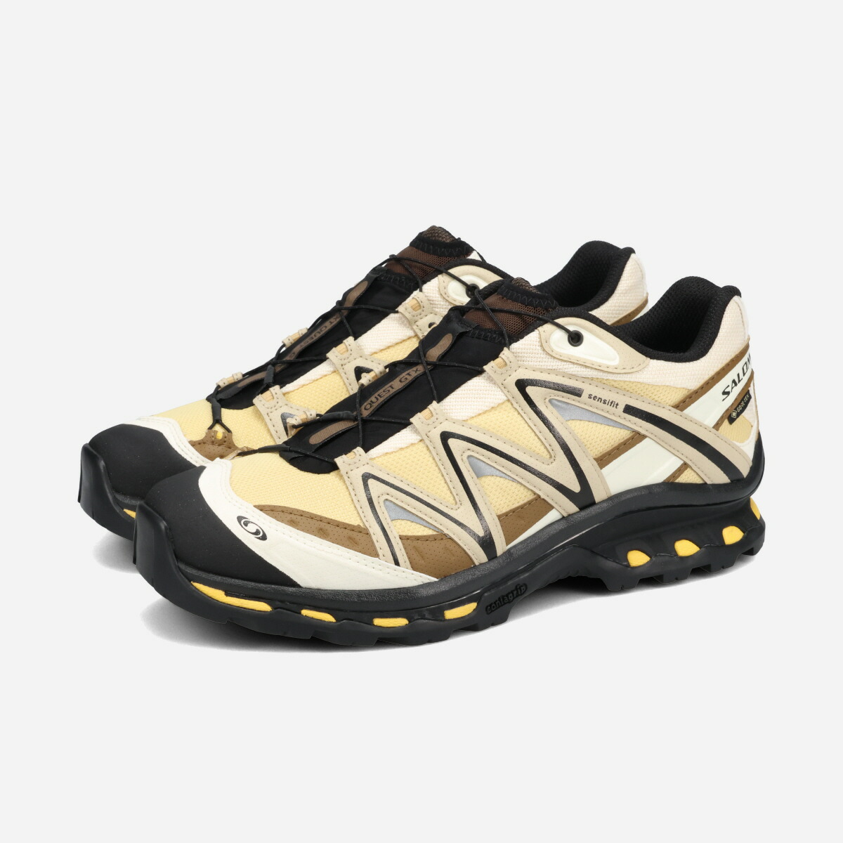 SALOMON XT-QUEST GTX サロモン エックスティー クエスト ゴアテックス メンズ レディース スニーカー ローカット SAHARA SUN/WHITE PEPPER/BEACH BALL ベージュ L49148800｜KICKS LAB. 店