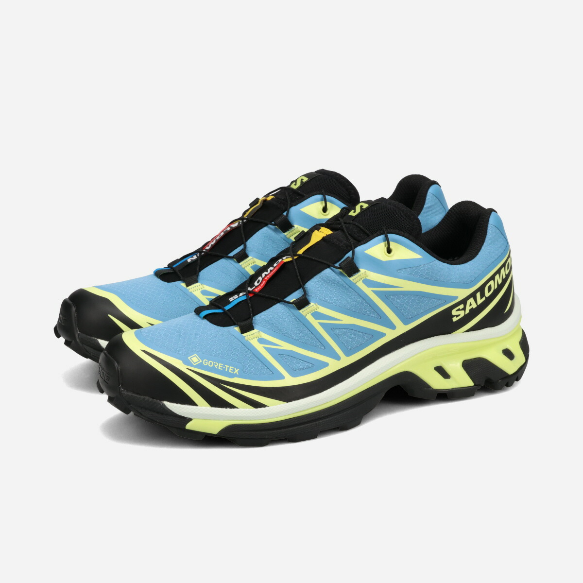SALOMON XT-6 GTX サロモン エックスティー 6 ゴアテックス メンズ レディース スニーカー ローカット NIAGARA/SUNNY LIME/BLACK ブルー L49158700|KICKS LAB. 店