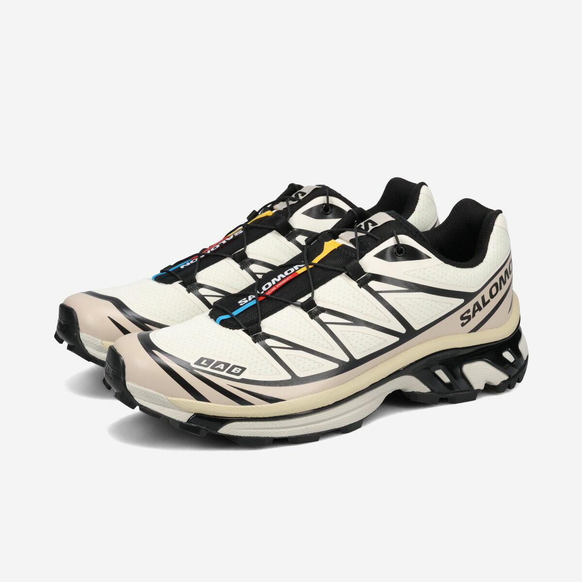 SALOMON XT-6 サロモン エックスティー 6 メンズ レディース スニーカー ローカット VANILLA ICE/BLACK/SILVER CLOUD ホワイト L49211300｜KICKS LAB. 店