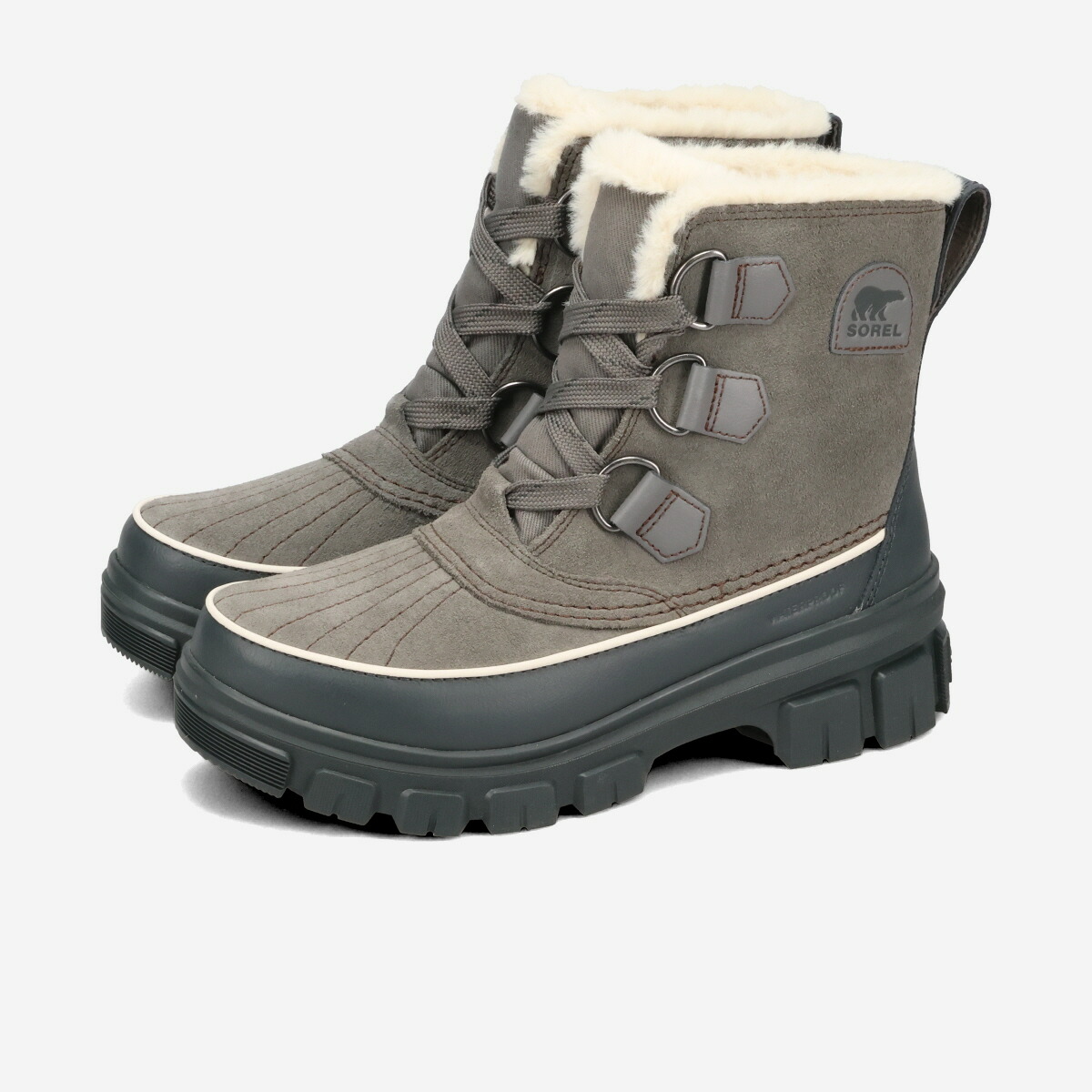 【30%OFF】 SOREL TIVOLI V WATERPROOF ソレル ティボリ5 ウォータープルーフ レディース ブーツ QUARRY/GRILL グレー NL5113-052
