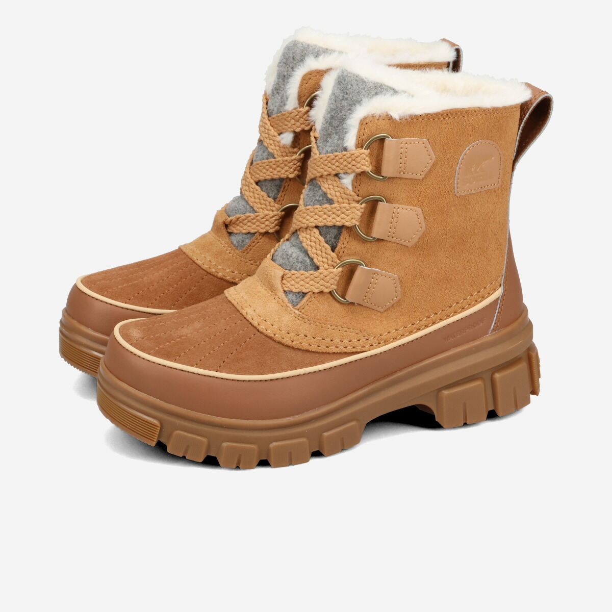 【40%OFF】 SOREL TIVOLI V WATERPROOF ソレル ティボリ 5 ウォータープルーフ レディース TAWNY BUFF/VELVET TAN ブラウン NL5113-253｜KICKS LAB. 店