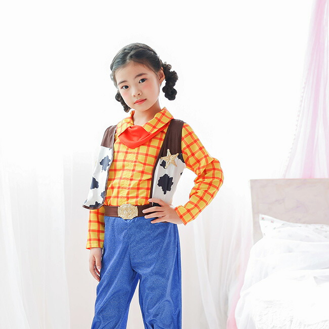 カウボーイ シャツ＆パンツセット 【 最強翌日配送 】 【ハロウィン 衣装 子供 男の子  コスチューム キッズ 子ども 幼児 コスプレ ステージ お遊戯会 3歳 4歳 5歳 90 100 110 120 10 140 男女兼用 誕生日 プレゼント ギフト クリスマス 洗濯できる ストレッチ 】