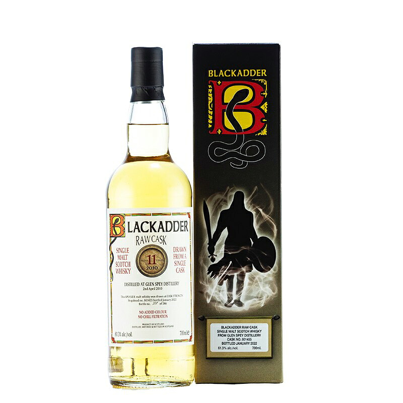 【ブラックアダー】【RAW CASK】グレンスペイ 2010 11年 61.3/700[160814][正規輸入][箱付]｜リカーズハセガワ本店
