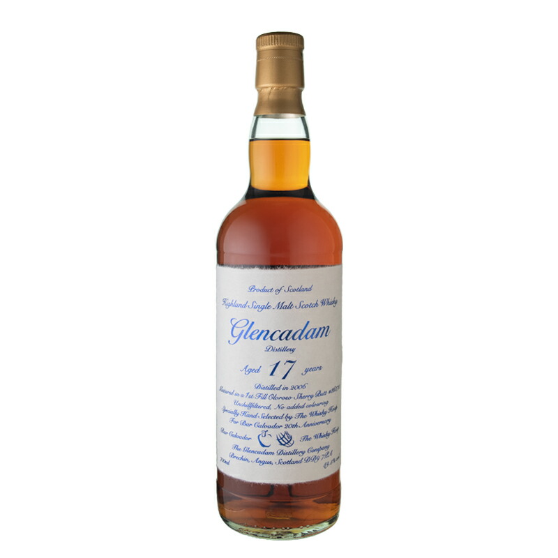 グレンカダム 2006 17年 Bar CALVADOR 20th 59.5/700[166364][箱なし]｜リカーズハセガワ本店