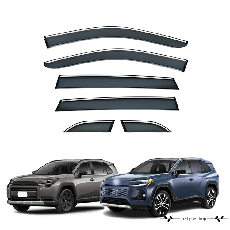 新型RAV4 60系 AXAN64(2026年12月~現行) カスタムパーツ ウィンドウバイザー サイドバイザー ドアバイザー PC素材 車種専用設計 傷防止 防水 通気性 4個 新型rav4 60系 アクセサリー (6PCS)|LR-shop店