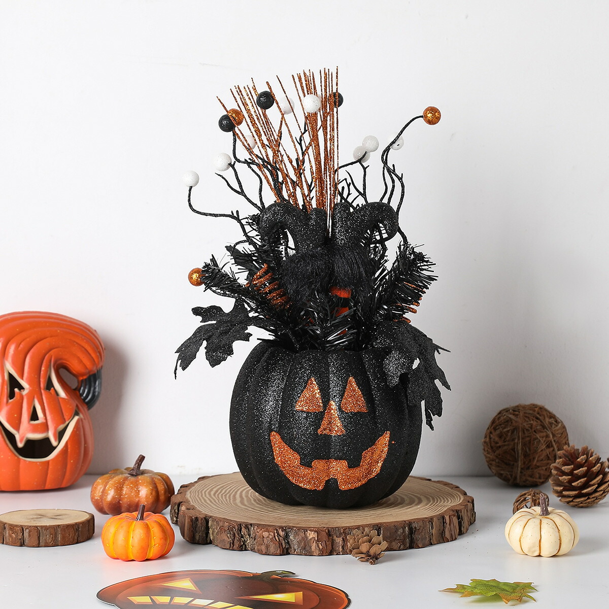 楽天市場】GREEN HOUSE 足ブラオーナメント キュートパンプキン HW382S