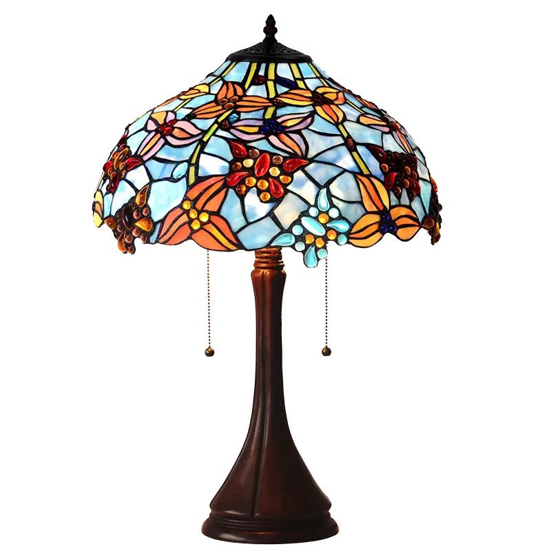 楽天市場】A020029ステンドグラスランプ ．卓上スタンド 豪華テーブル