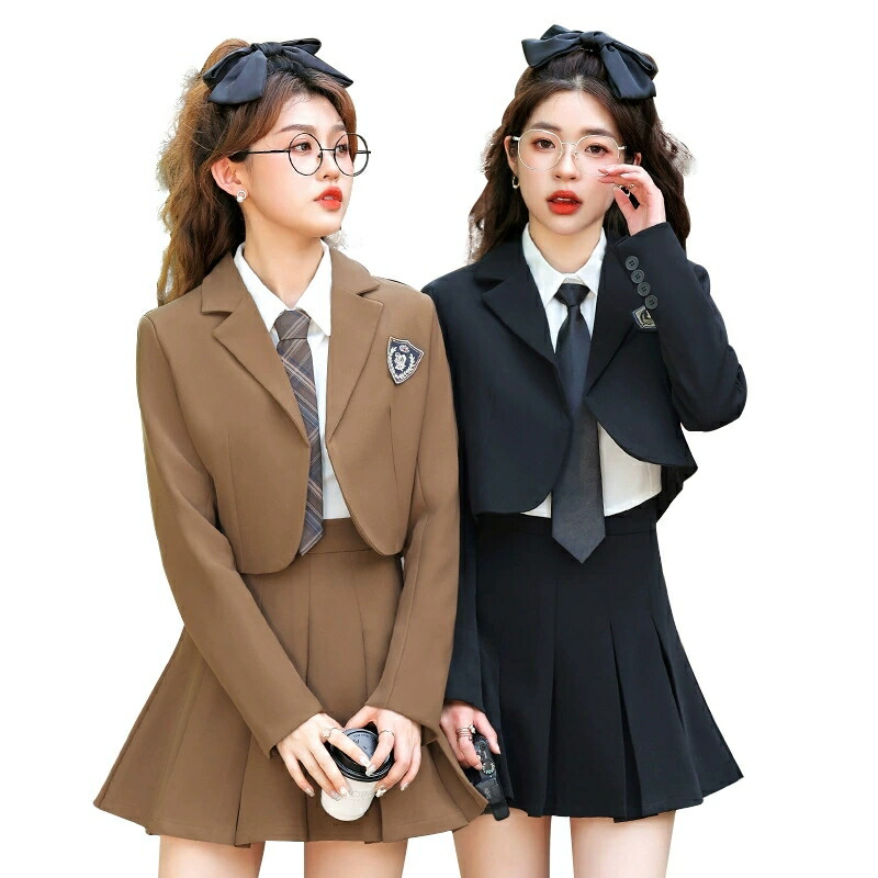 ユニフォーム韓国 卒式 お嬢さん 卒服 韓国 ユニフォーム 高校生 はいり込む式 背広 中高生 お嬢さん 中学生 小学生 初等学校 黒 カーキ フォーマルスーツ 今めかしい お坊っちゃん  上衣 プルオーバー スコート 卒園式 卒式 告げ知らせる会 ゆったり ちびっ子背広 大層らしい大きさ